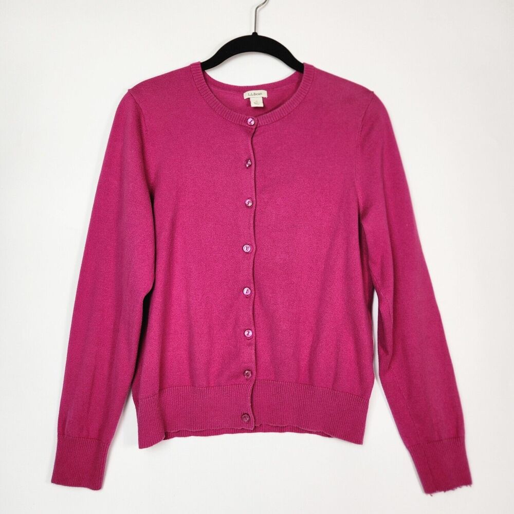 LL Bean Sweater Womens S‎ Supima Cotton Knitted Twee Quirky Barbie Preppy Career